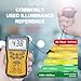 Digital LUX Meter HOLDPEAK 881C Light Meter Measure Range 0.1-200,000 Lux, 0.01-20,000 FC Light Meter with Peak Hold, Lux/FC Unit, Data Hold and LCD Display,Backlight for Plants and LED Lights