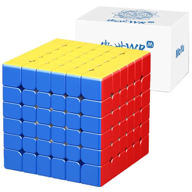 Image of HAWKISTER Moyu Aoshi WR M 6X6 Magnetic Cube Mo Yu Aoshi WRM Puzzle 6X6X6 Magic Stickerless Speed Cube, For Kid