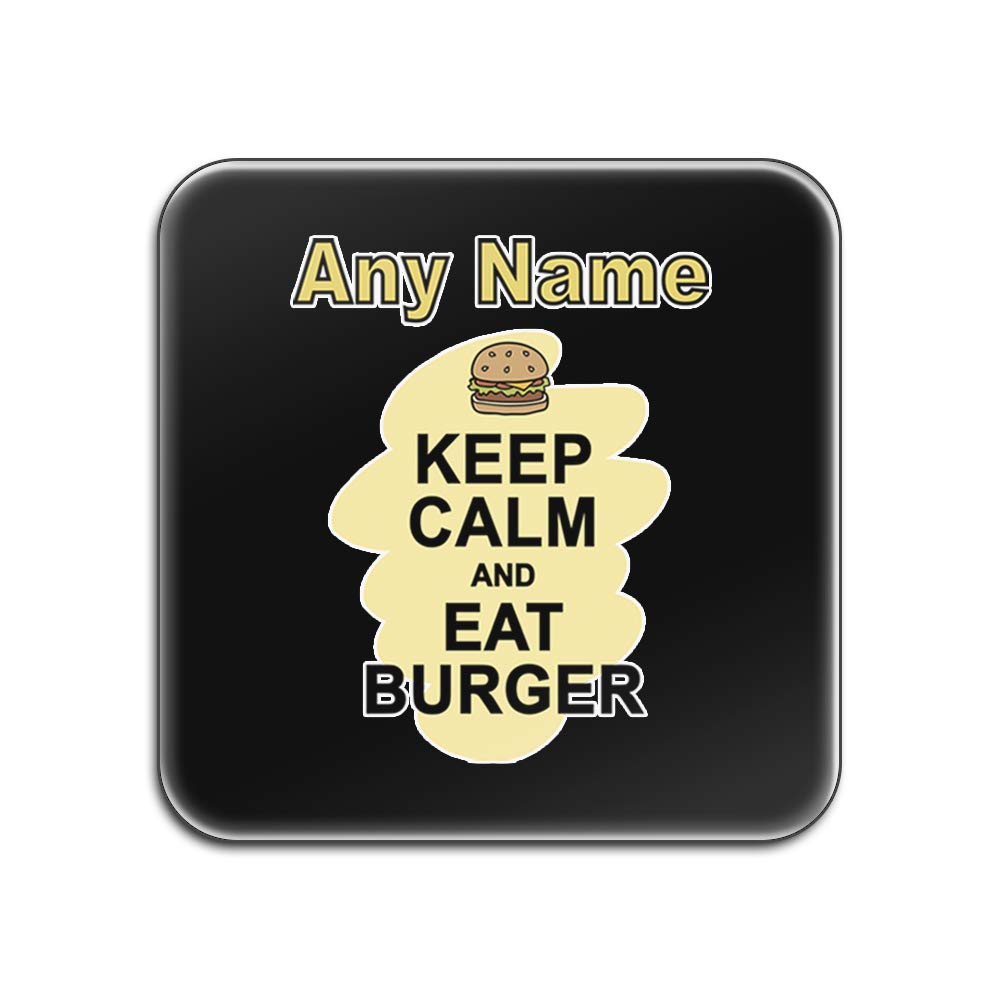 Tapis de verre Keep Calm Eat Burger pour apéro, soirée frites et décoration de fête