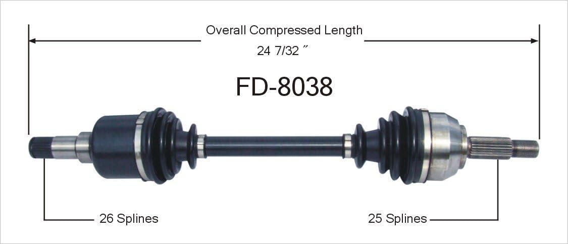 FD-8038 CV Axle Shaft