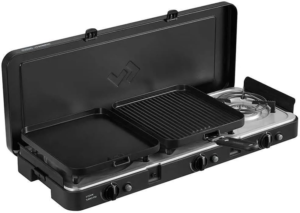 Cadac 2 Cook 3 Pro Deluxe QR Camping Stove, Grey : Amazon.co.uk: Sports ...