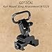 Gotical Rail Mount Sling Attachment MT029, Black Anodized Aircraft Grade Aluminum, Quick Detach/Swing Swivel Mounts to All Standard Weaver/Picatinny 1913 Rails