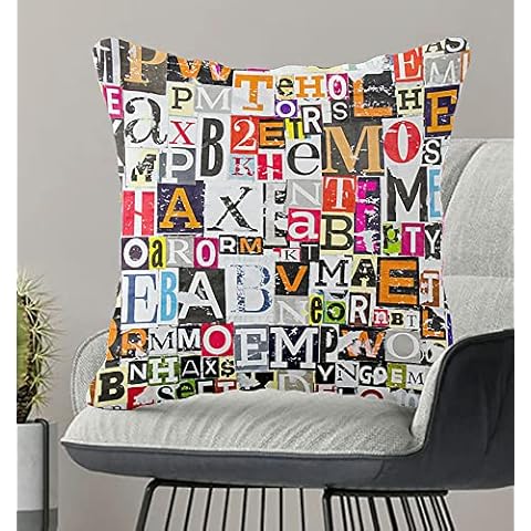 Dalina Textil Fundas de Cojines Letras 2 Cover