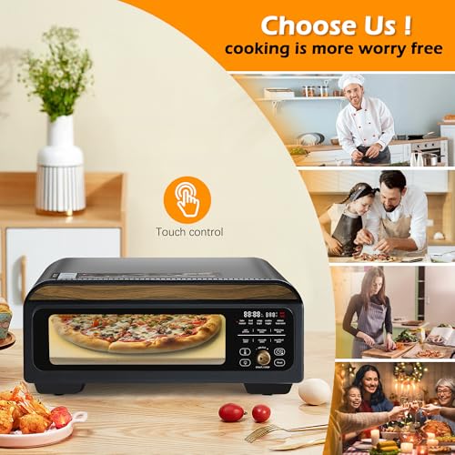 Ryrot Upgrade Electric Pizza Oven With 800°F Make Pizza In Minutes, 12 Inch Portable Countertop Versatile Pizza Oven For Indoor & Outdoor thumb #4