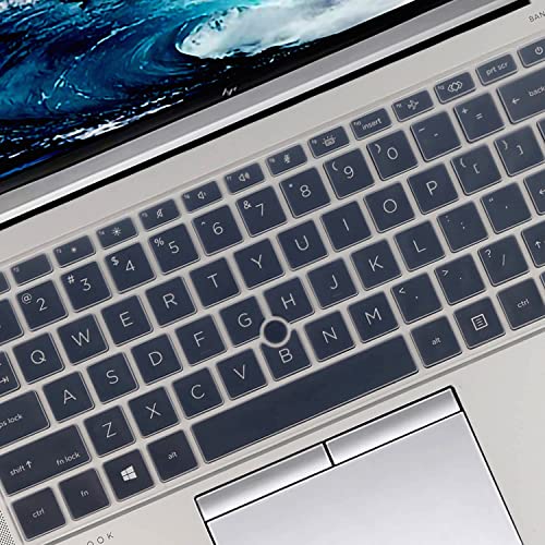 Image of Keyboard Cover for 14 Inch HP EliteBook 840 845 G7 G8 Laptop New Notebook PC Model Accessories Keyboard Protective Skin (Not fit New 840 845 G9 G10 G11)-Clear