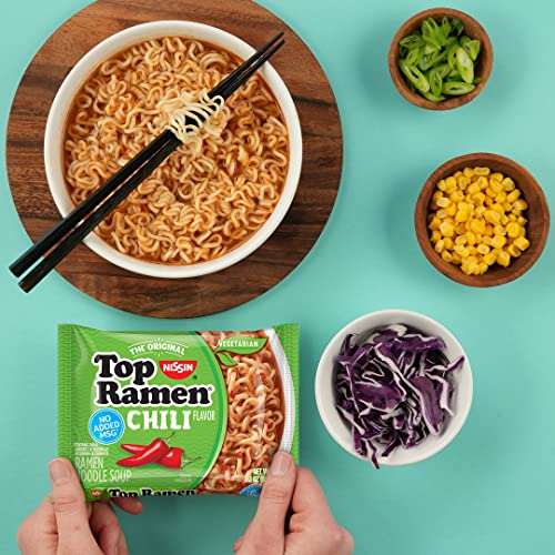 Image of Nissin Top Ramen Chili Flavor Ramen Noodle Soup , 3.0 ounce (pack of 1)
