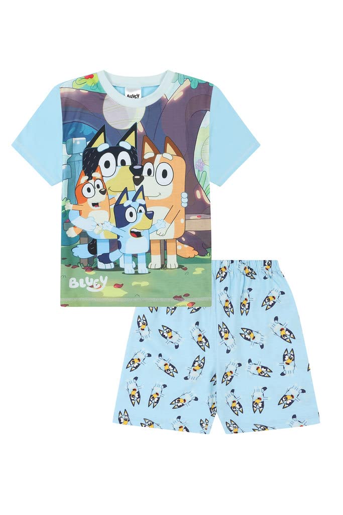 Bluey Boys Blue Y Short Pyjama Set (5-6 Years)