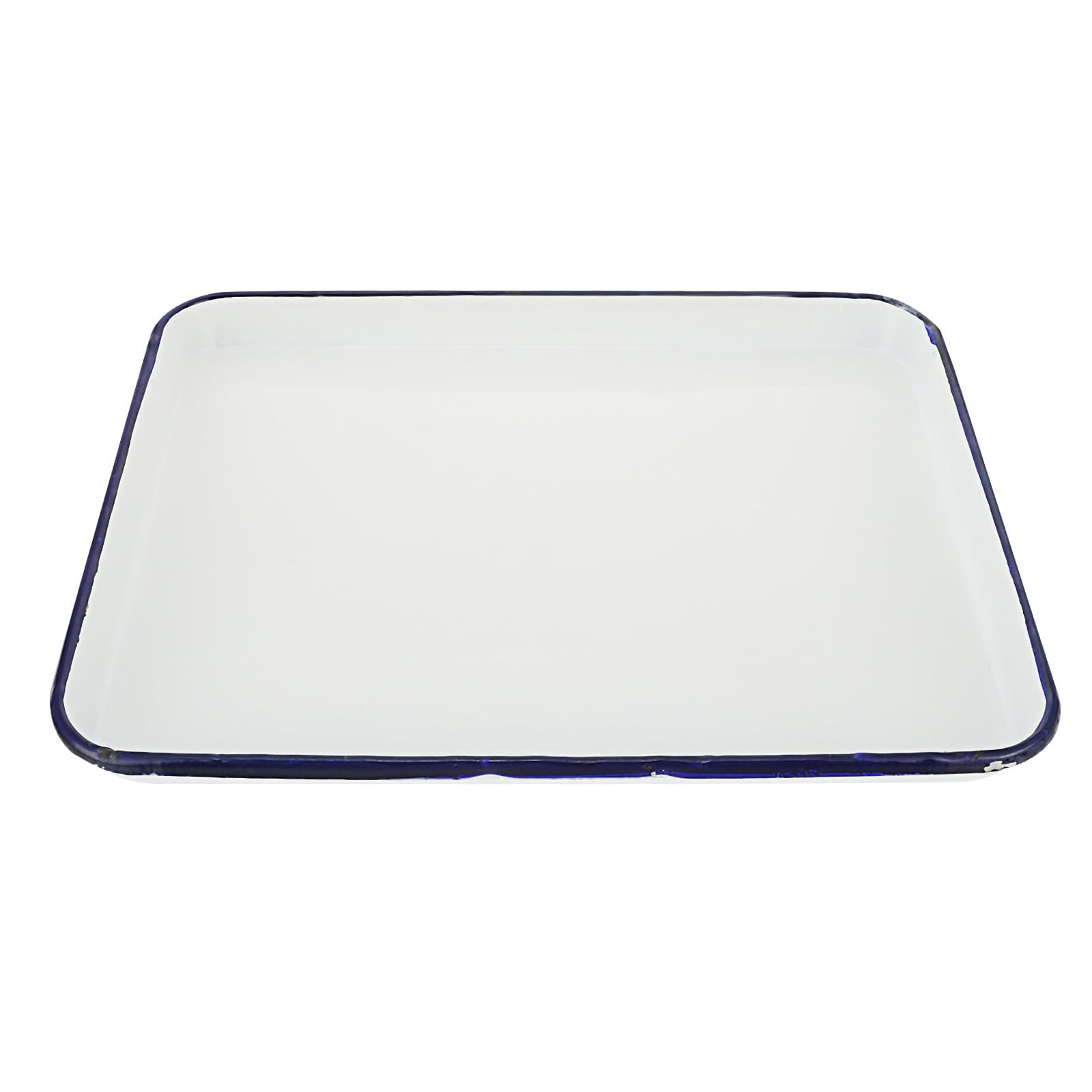 MAGICLULU Vassoio Quadrato Smaltato Bianco Sterilizzato da Laboratorio 30x40 Cm, Piastra Portaoggetti Resistente per Strumenti e Materiali di Consumo, Vassoio Sperimentale Pratico e Facile