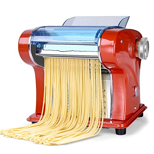 ZEIYUQI Fabricante de Fideos EléCtrico para El Hogar AutomáTico PequeñOs Fideos Enrollados a Mano, Wonton, Piel de Bola de Masa Hervida, Prensa de Fideos MultifuncióN,Red Cover