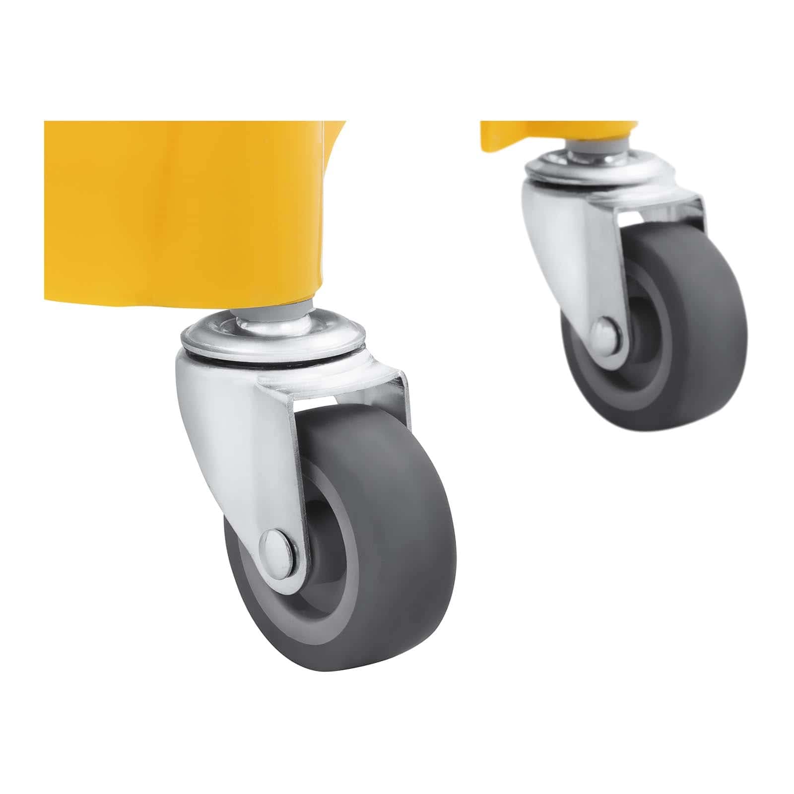 Secchio Lavapavimenti Professionale UNICLEAN 3 - 2 Secchi Da 48L Con Strizzatore, Acciaio Cromato, Blu E Rosso - Foto 3