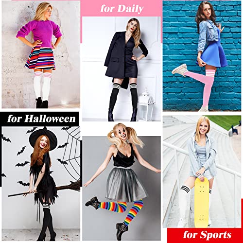Sarfel Thigh High Socks for Women Over the Knee Socks For Women Knee High Stockings Thigh Highs Halloween Sock Costume Cotton3