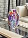 Dale Tiffany AV23130 Villa Cuzzano Murano Style Handcrafted Art Glass Vase, Multi Color, 13-Inch Tall
