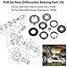 Rear Differential Bearings & Seals Kit 25-2048 Fit for Suzuki Ozark 250 LT-F250 2X4 2WD 2002-2014, Quadsport Z250 LTZ250 2x4 2004-2009