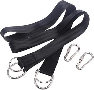 GANAZONO Rede Externa Rede Resistente Kit De Suspensão De Rede De Balanço Ao Ar Livre Alças De Corda De Balanço Suspensórios De Corda De Suspensão Conjunto Conjunto De Alças Ajustáveis