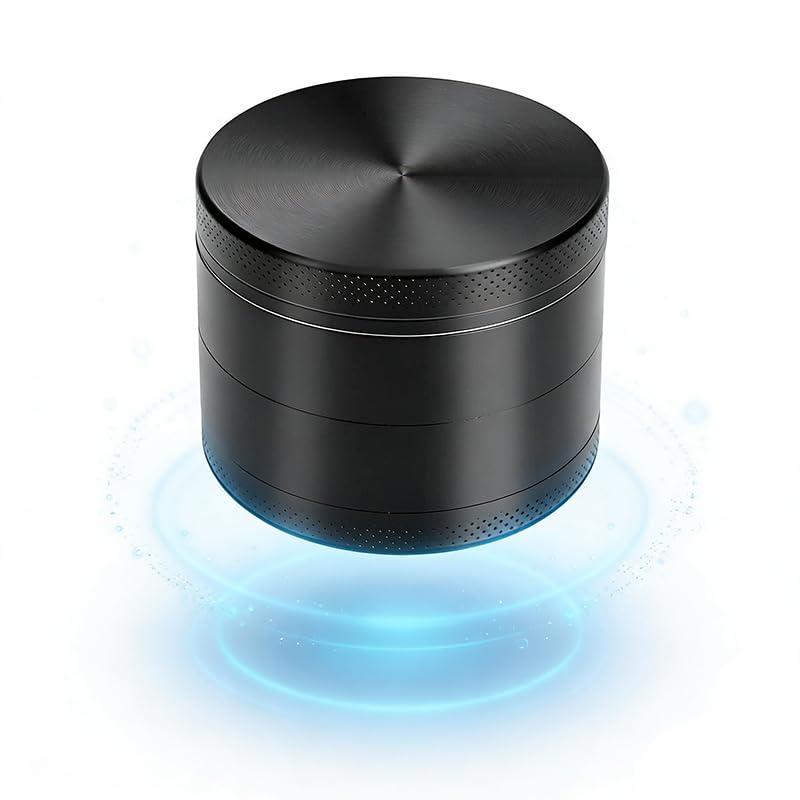 2.5" Manual Tool, Compact & Portable with Storage Compartment, Ideal for Kitchen & Outdoor Use - Black