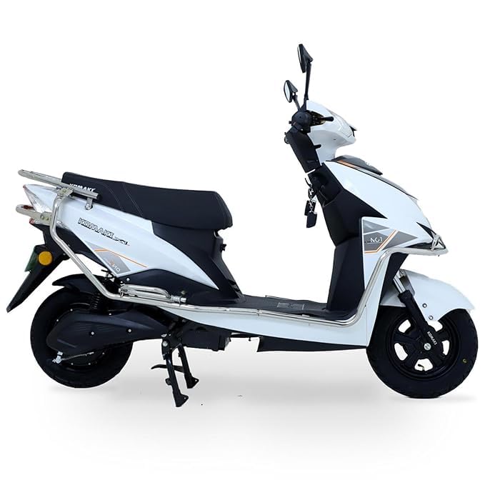 Image of KOMAKI ELECTRIC SCOOTER - X-ONE | FROST WHITE | 85+ KM RANGE PER ONE CHARGE | NO DRIVING LICENSE AND REGISTRATION REQUIRED | NON RTO E-SCOOTER, NO DL REQUIRED