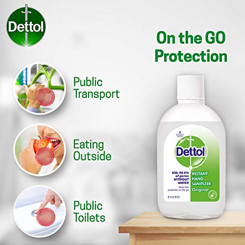Image of Dettol Original Germ Protection Alcohol based Hand Sanitizer, 60ml