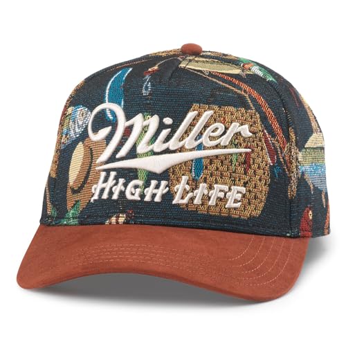 Image of AMERICAN NEEDLE Miller High Life Beer Unisex Adjustable Snapback Baseball Hat