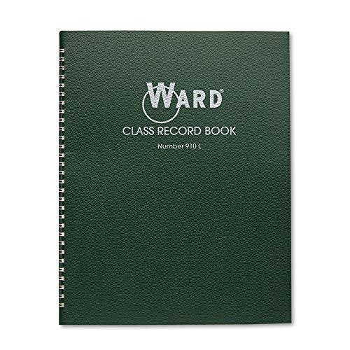 Class Record Book, 38 Students, 9-10 Week Grading, 11 X 8-1/2, Green #TOP3