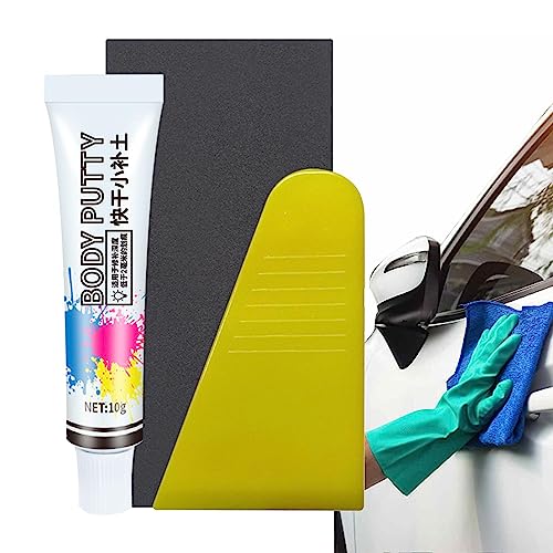 Ceolup Masilla para rellenar arañazos de coche, masilla de secado rápido para reparación de arañazos | Pintura descascarada y abolladuras en 2 mm. Accesorios de detalle para coche, masilla de