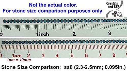 Miniatura 2 de Preciosa - Cristales checos genuinos, tamaño pequeño de 0.094 in (8ss, ss8), paquete completo 10 gross (1440 piezas), diamantes de imitación de
