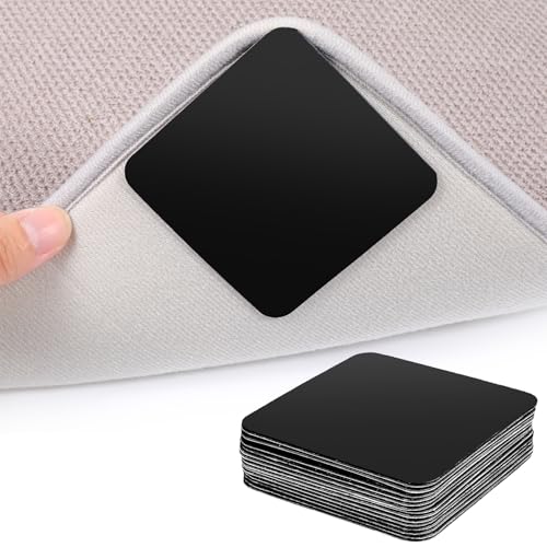 Antirutschmatte für Teppich 16 Stück waschbare Teppichunterlage rutschfeste Teppichpads für alle Bodenbeläge doppelseitige Antirutschunterlage mit starkem Halt Anti Rutsch Pads for Hartholz Fliesen