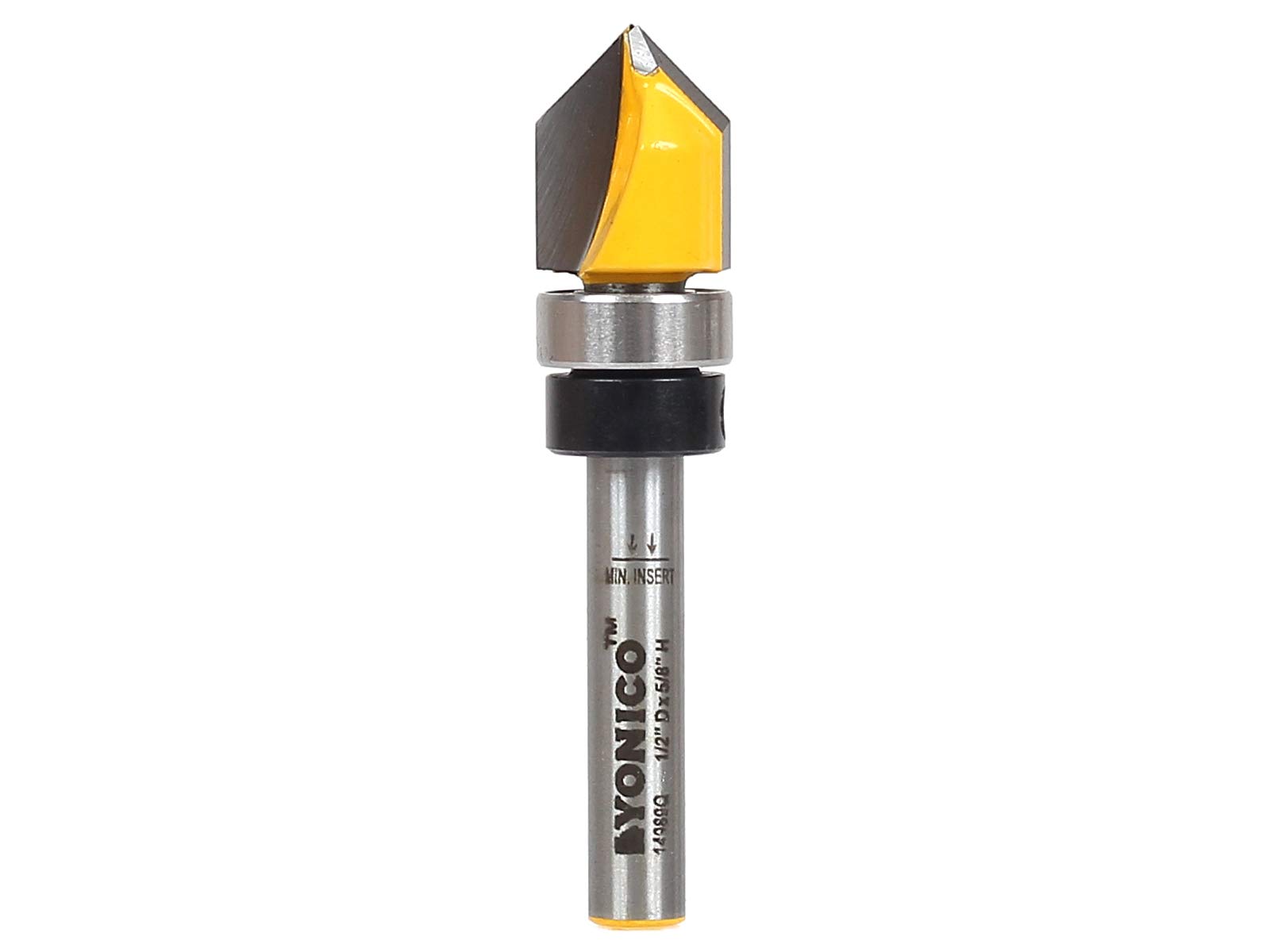 うの Yonico V Groove Pattern Bit Router Bit 90 Degree X 1/2-Inch Dia. 1