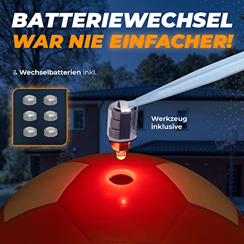 NIGHTMATCH Verlichte voetbal, officiële maat 5, complete set, met 2 sensoren geactiveerde LED's voor plezier in het… - Image 7