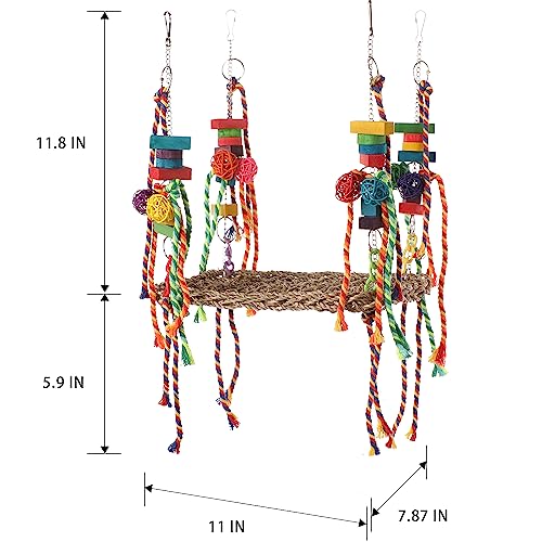 AFUOWER Brinquedos de pássaros, brinquedo de parede de forrageamento de pássaros, brinquedos de mast