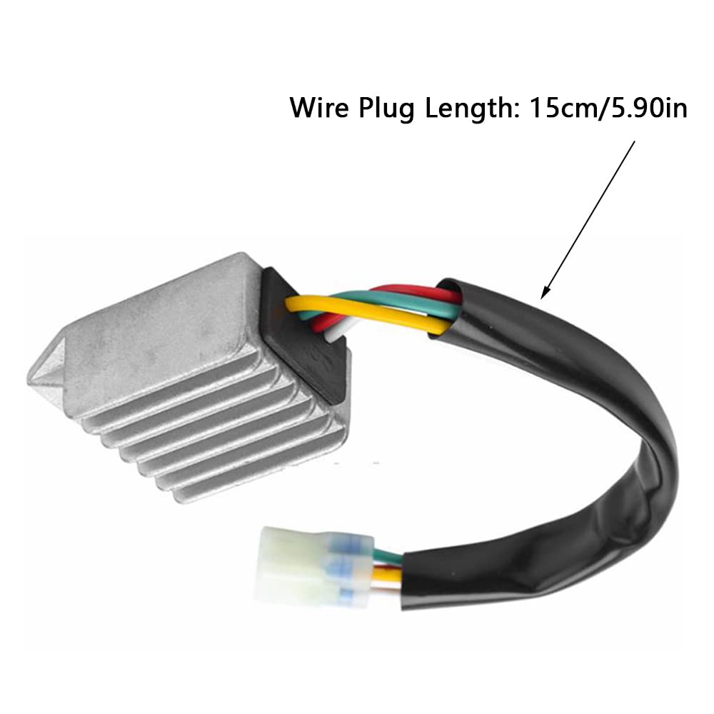 Riloer Regulador de voltaje de motocicleta, apto para Ho-nda CRF250X 2004-2017, CRF450X 2005-2016