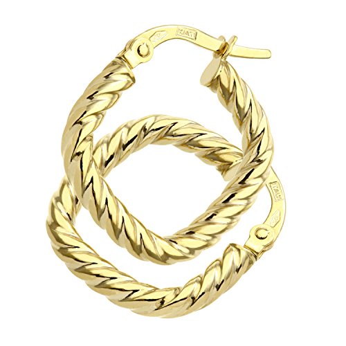 Preisvergleich Produktbild Citerna Damen-Creolen Gelbgold 9 Karat