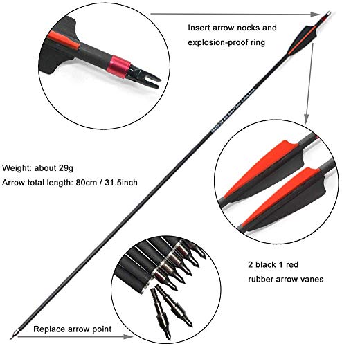 Flèches SKYLON ARCHERY Carbone QUANTIC 5.2 pour la chasse et le tir 3D