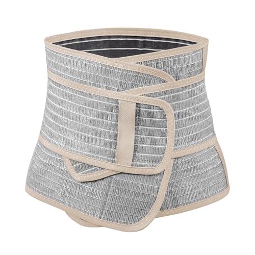 Image of haakaa Postpartum Belly Band, Support Back & Abdomen, Help Natural Delivery & C Section Recovery,Natural Latex,One Size