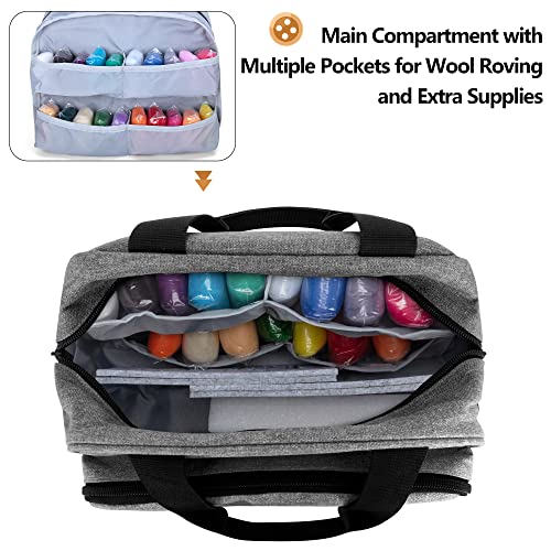 image for LoDrid Needle Felting Kit with 40 Colors Wool Roving (5g), DIY Needle 