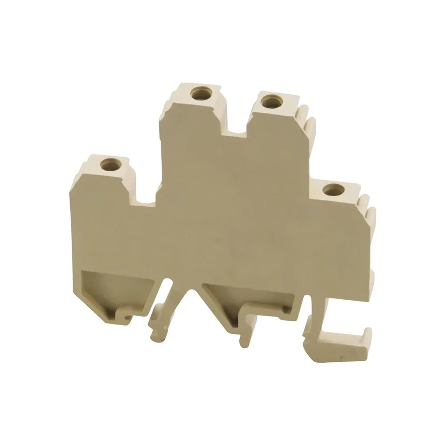 10Pcs DK-4Q35 Din Rail Terminal Block Double Tier Feed-Through 24A 500V AWG24-12 Multi Conductor