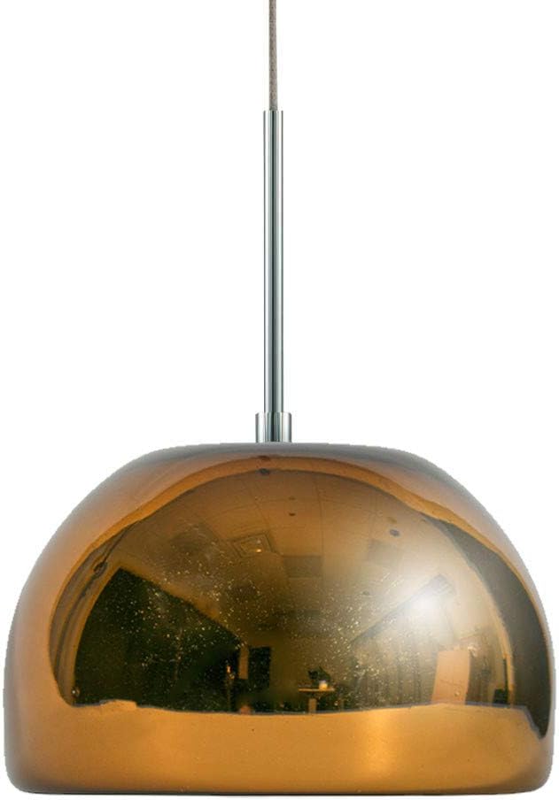 Black Friday Clearance Jesco Lighting KIT-QAP503-CCCH 1-Light Low Voltage Pendant and Canopy Kit with Chrome Socket, Chocolate