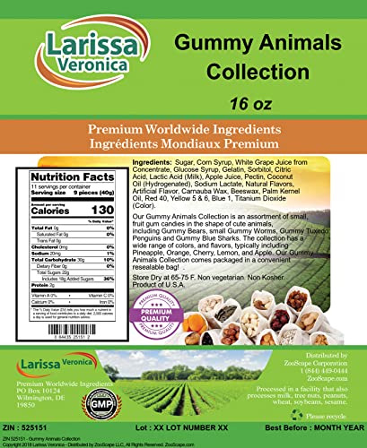 Gomitas Animales surtidas 16 oz bolsa resellable miniatura 2