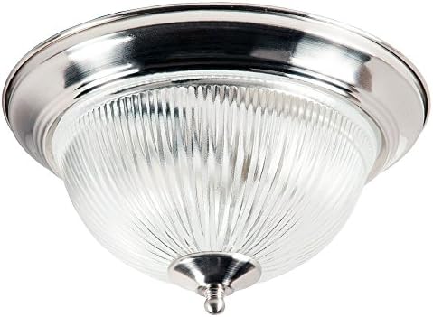 Traditional Satin Chrome IP44 Bathroom Ceiling Light Fitting by Happy Homewares