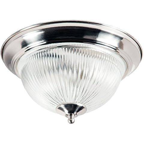 Traditional Satin Chrome Bathroom Ceiling Light Cover