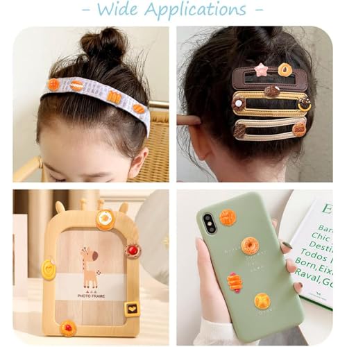 Breloques en résine sans trou pour customiser vos barrettes facilement - 8