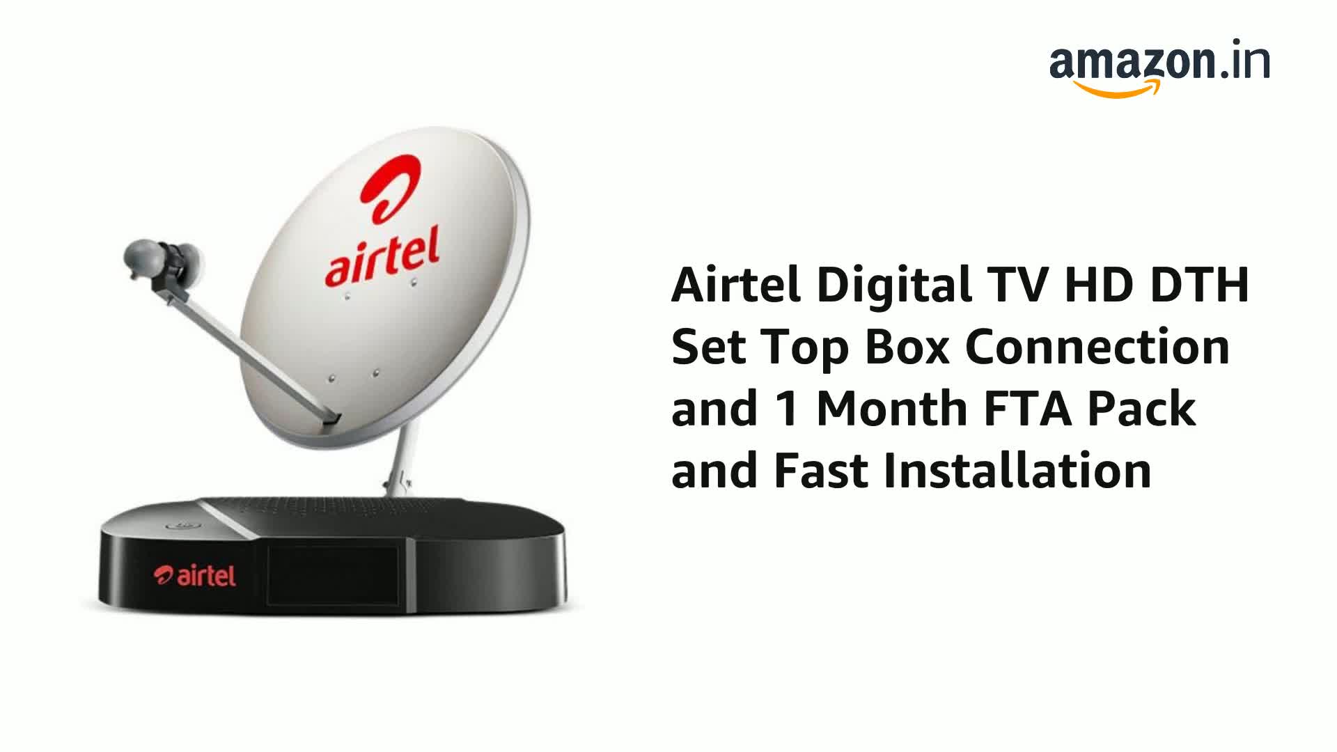 Airtel Digitaltv Hd Dth Set Top Box Connection And 1 Amazon In Electronics