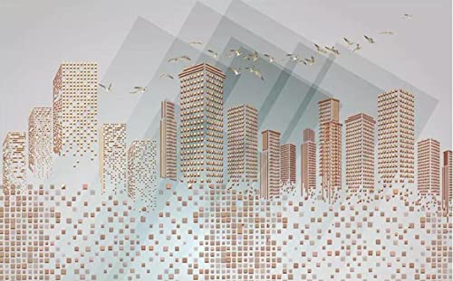 Papier peint intissé 3d salon architecture ILIYA - 4