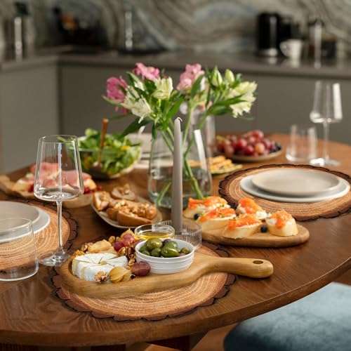 Sets de table jetables marron rustique pour protéger et décorer une table