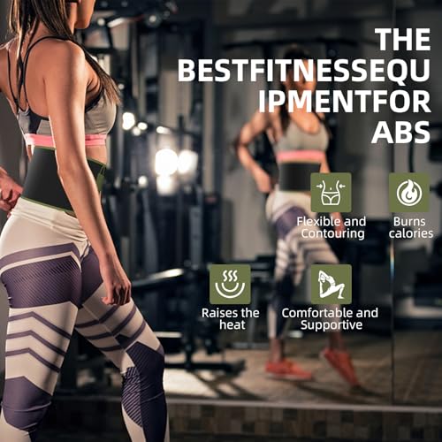 Image of ZPP Waist Trainer for Women and Men, Neoprene Sweat Band Waist Trimmer Belt Slimming Stomach Wrap for Workout