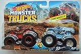 Hot Wheels MONSTER TRUCKS DEMOLITION DOUBLES SCORCHER VS 32 DEGREES GIANT WHEELS