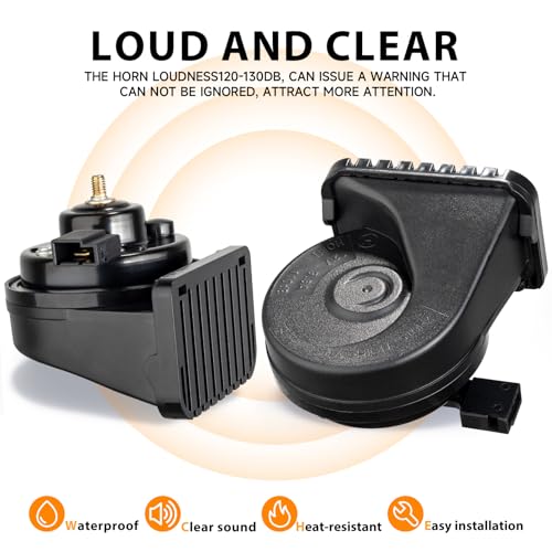 Image of Car Horn for Toyota with 1 to 2 Plug 12V RAV4 Camry Corolla Tacoma Highlander Tundra Lexus Horn Auto Dual-Tone Electric Horns High /Low Tune