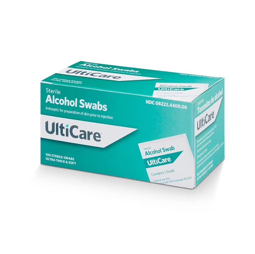 UltiCare Sterile Alcohol Swabs - 100 ct, Pack of 4