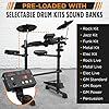Pyle 7-Piece Electric Drum Set, Electronic Drumming Kit Machine with MIDI Support, Preloaded Sounds, Record Mode, Cymbals, Digital Foot Pedals, Sound Module, Drumsticks, Mac/PC Compatible #1