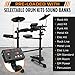 Pyle 7-Piece Electric Drum Set Professional Electronic Drumming Kit Machine w/MIDI Support, Preloaded Sounds, Record Mode, Cymbals, Digital Foot Pedals, Sound Module, Drumsticks, Mac/PC Compatible