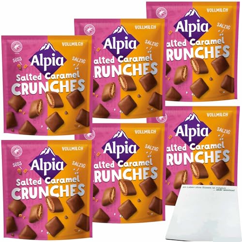 usy Alpia Salted Caramel Crunches Lot de 6 sachets de 140 g + bloc usy